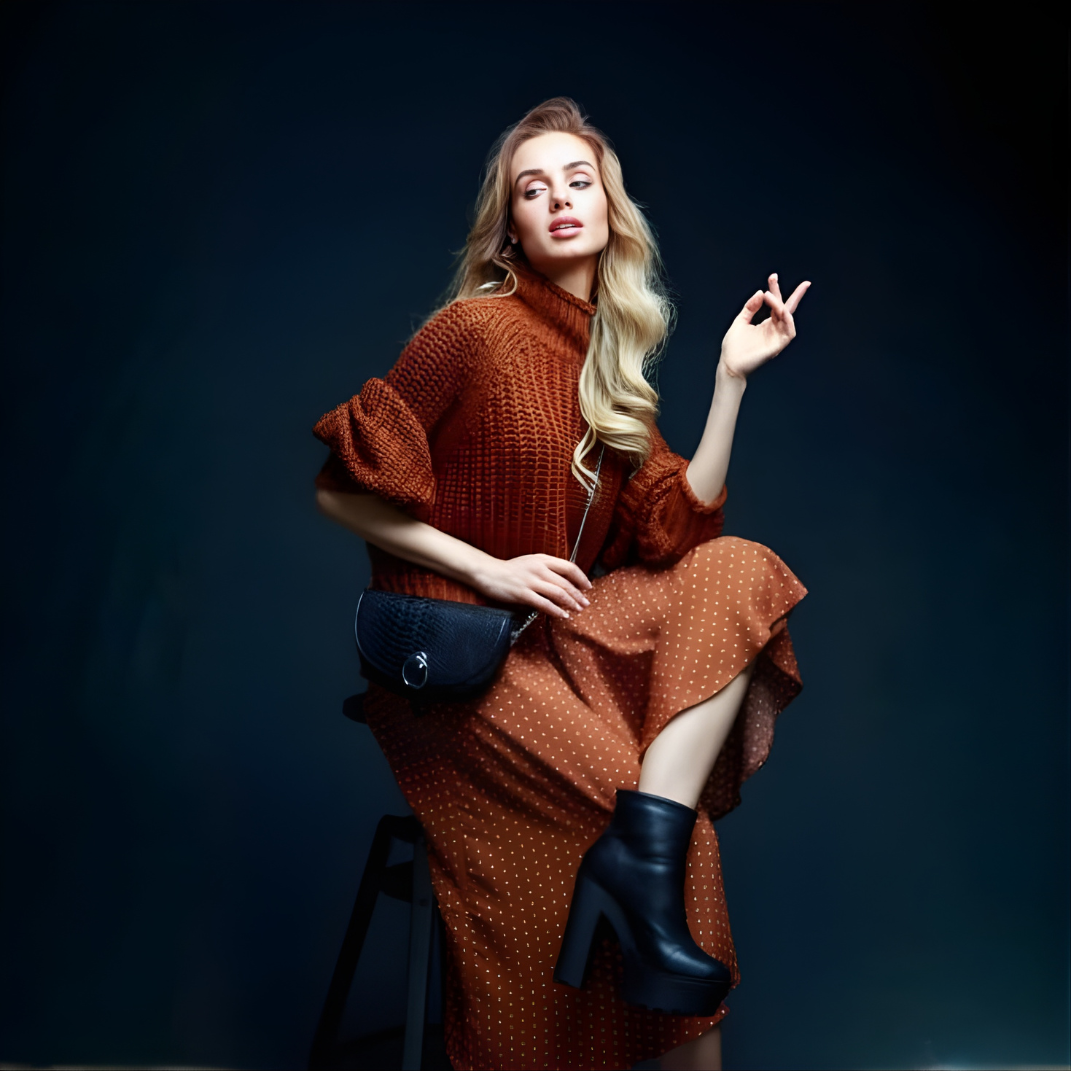 retouche pour la création de pull